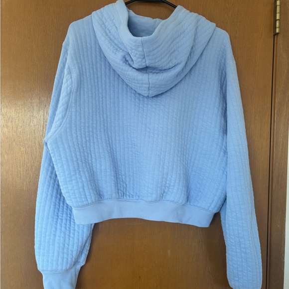 Aerie Sky Blue Quilted Hoodie - Picture 2 of 3